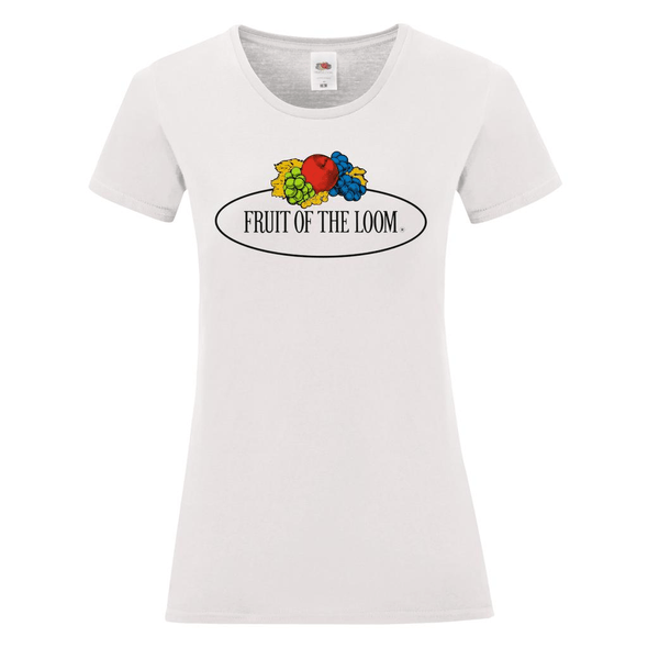 Fruit of the Loom | T-shirt met groot vintage logo Dames